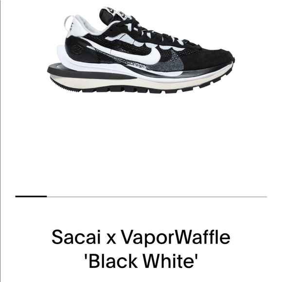 Sacai x Nike Vaporwaffle sz 9.5 - Picture 14 of 15